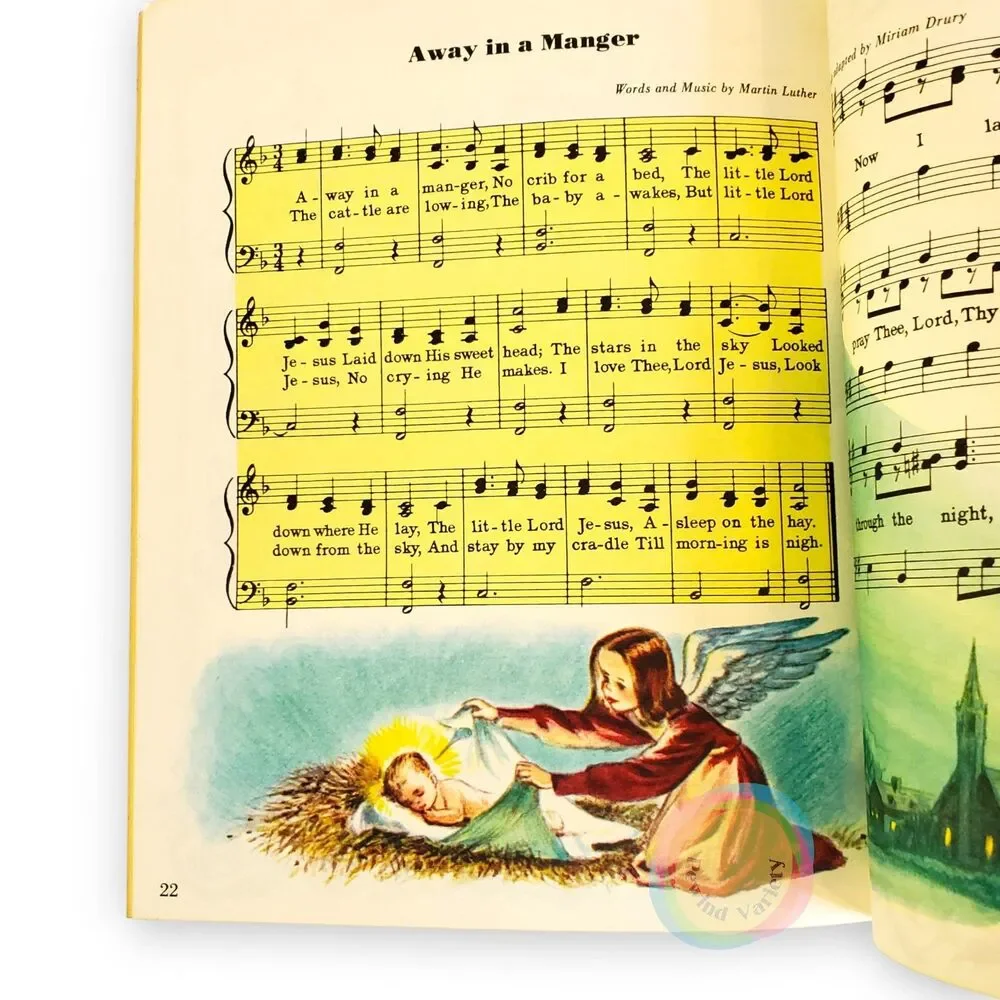 Vintage 1974 A Little Golden Book of Hymns Corinne Malvern